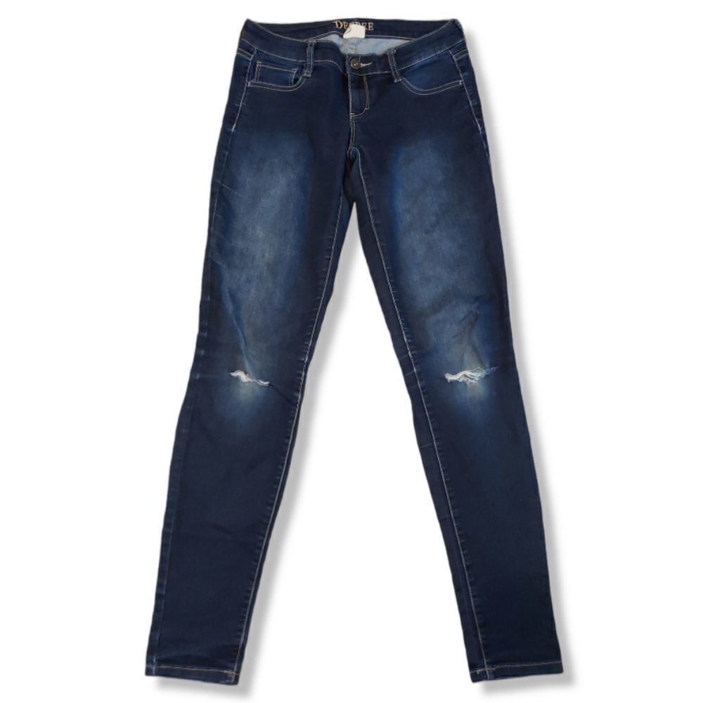 Decree Jeans Size 1 Women's Skinny Jeans Stretch Blue Denim Pants Low Rise Jeans